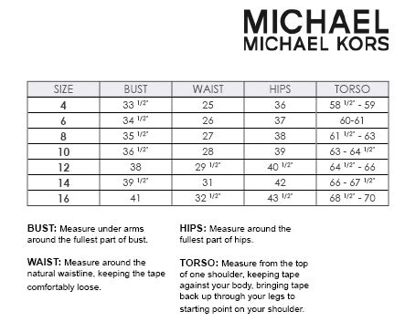 michael kors swimwear 2020|michael kors swimsuit size chart.